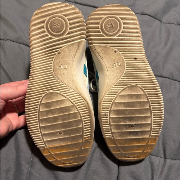 DEFLORANCE Orthopedic Vintage Milan Colorblock Blue and Purple Sneakers Size 38 - Picture 3 of 8